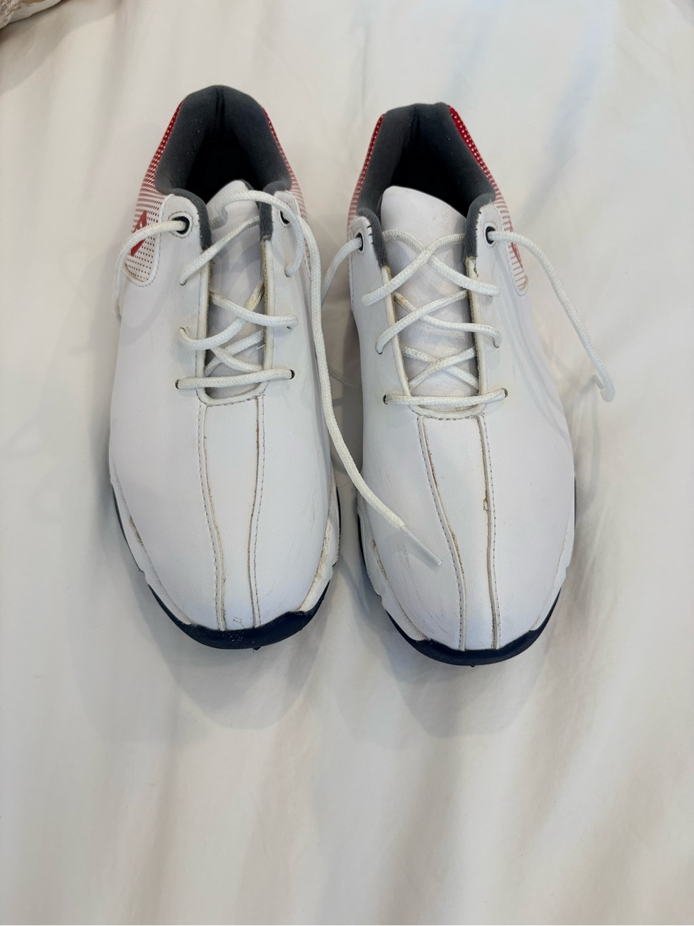 FootJoy Kids White Sneakers with Red and Navy Accents